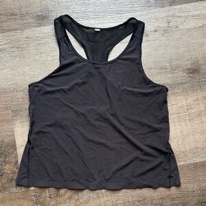 lululemon athletica Black Mesh Racerback Tank